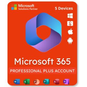 Buy Microsoft 365 Account, Microsoft 365 Pro Plus 5 Devices, Office 365 Professional Plus Account